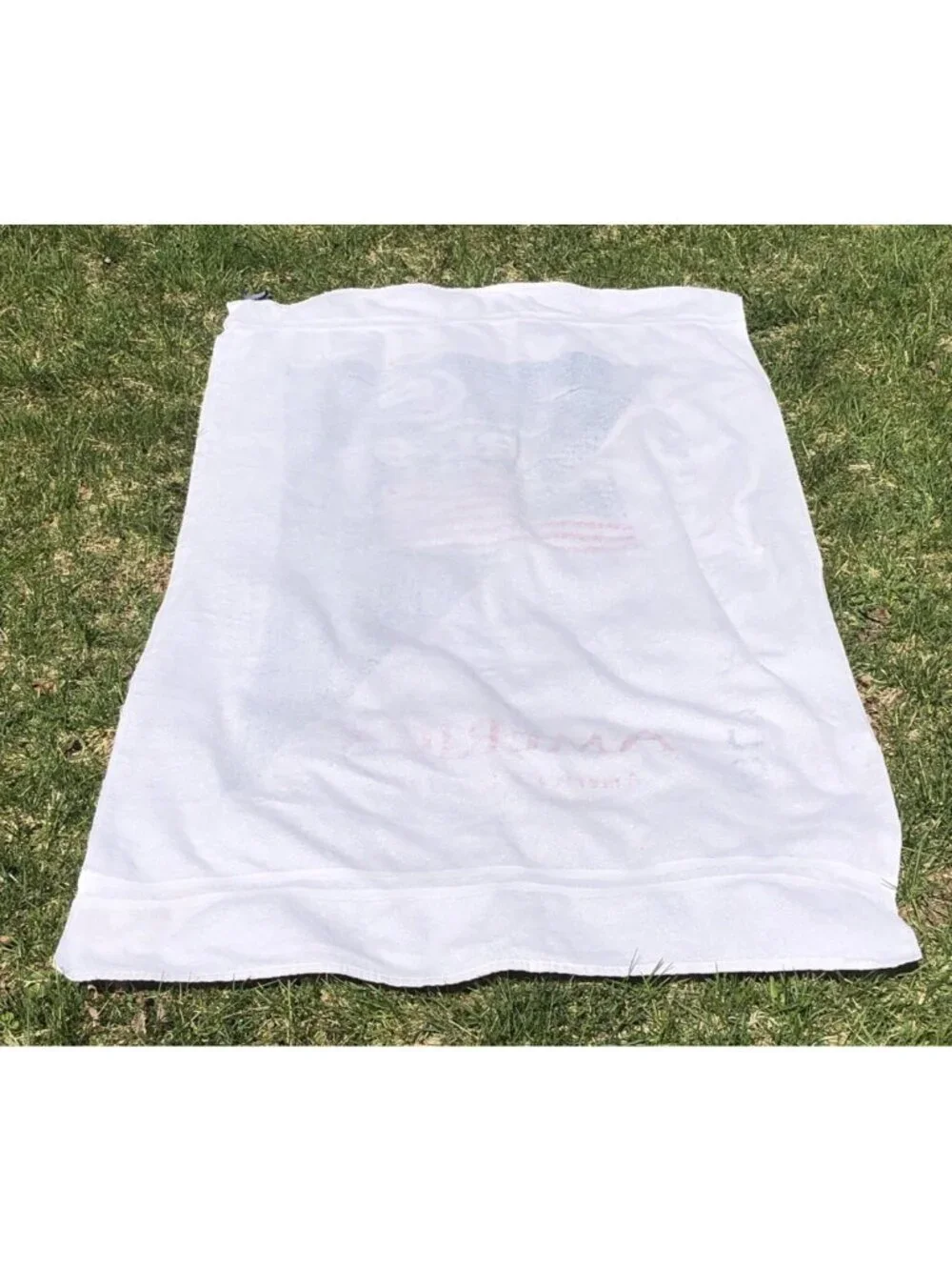 Vintage Polo Ralph Lauren RL-92 AMERICA'S CUP 1992 Sailing White Beach Towel
